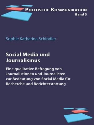 cover image of Social Media und Journalismus